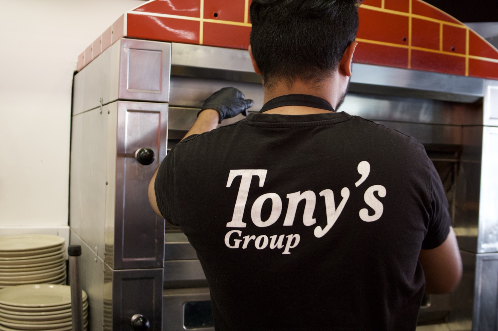 Salada fresca na Tony's Pizza