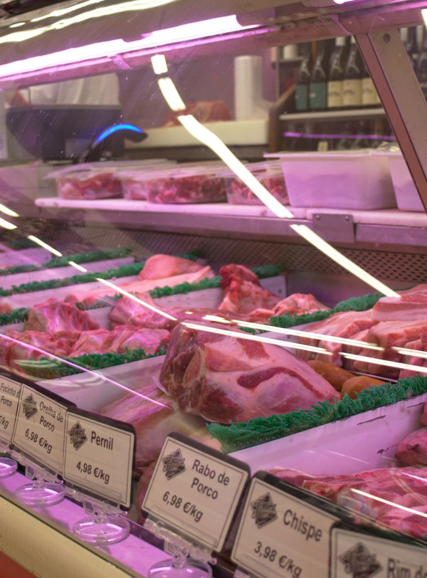 Peças de carne selecionada